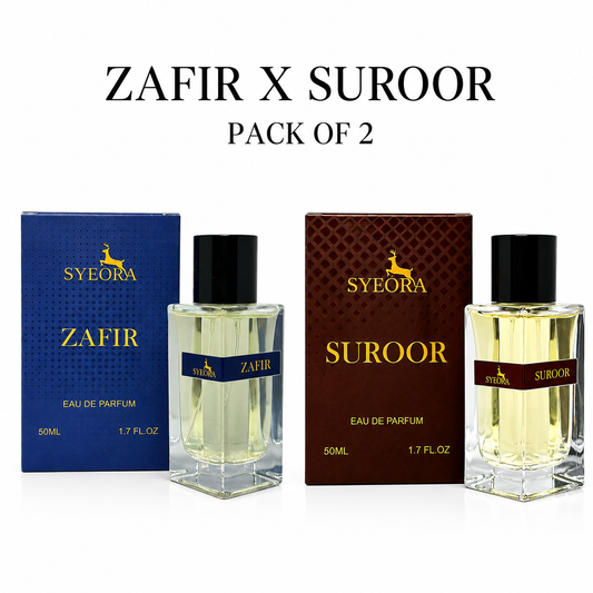 Zafir X Suroor – Pack of 2 | Syeora Couple Perfume Set
